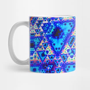 Kaleidoscopic Blaze in Blue Mug